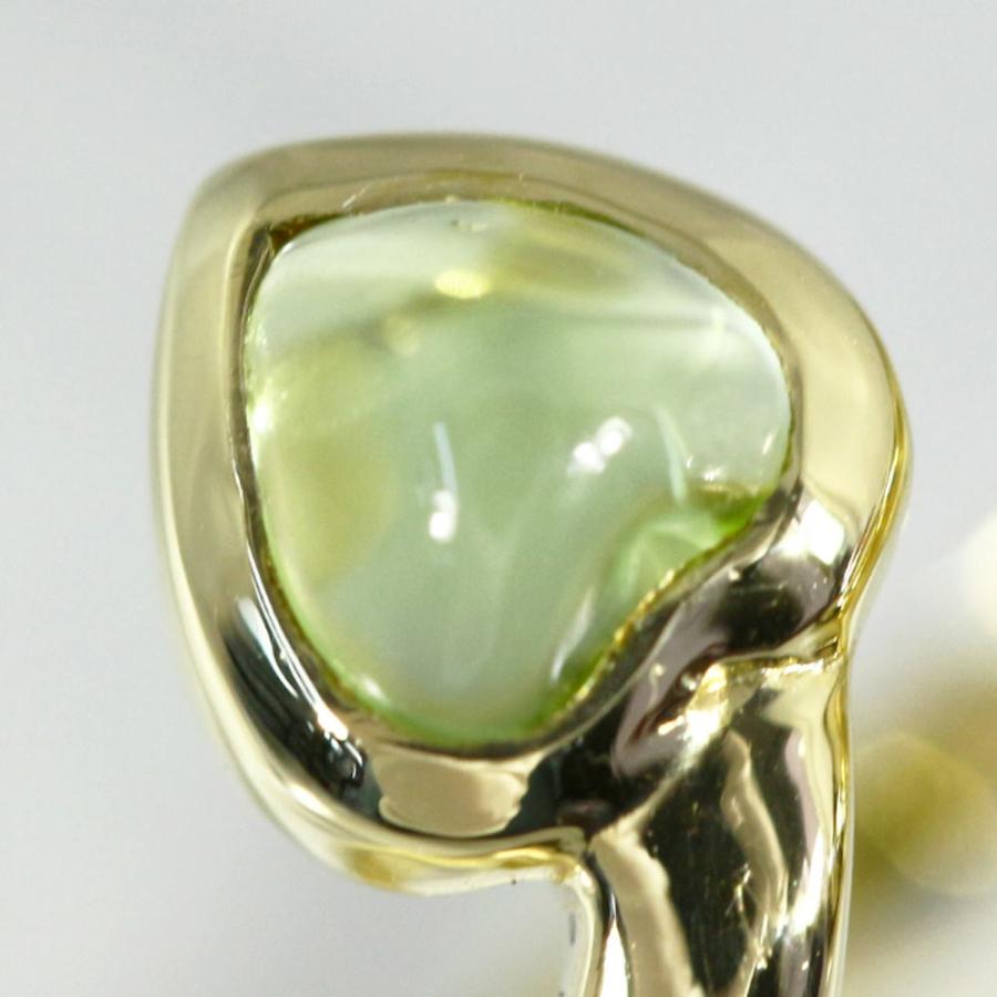 ファラオーネ ハートモチーフ 2P・トルマリン・ペリドットリング・指輪