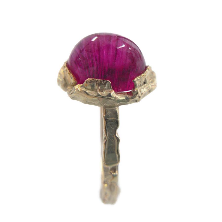 モイメメ ピンクトルマリンキャッツ・トルマリンリング・シャトヤンシー・キャッツアイ/K10YG/416-3.8g/TM4.00ct/11.5号/#51.5//h230603/486868 |  | 03