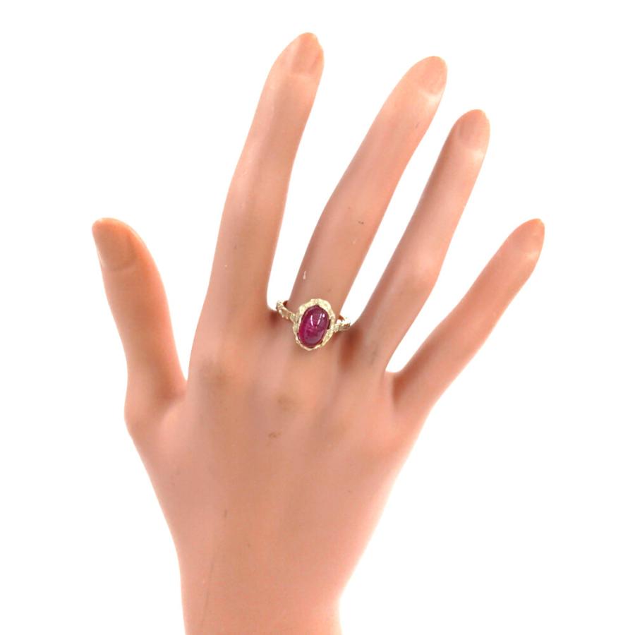 モイメメ ピンクトルマリンキャッツ・トルマリンリング・シャトヤンシー・キャッツアイ/K10YG/416-3.8g/TM4.00ct/11.5号/#51.5//h230603/486868 |  | 04