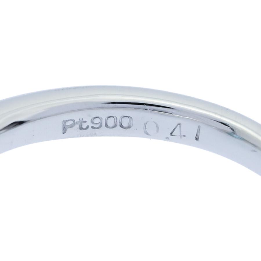 パライバトルマリンリング・指輪/PT0.41ct/FD:0.24ct/Pt900-3.9g/9号