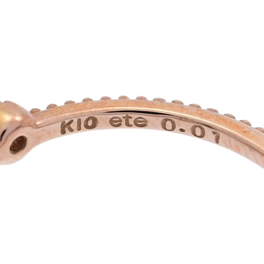 ete FD:0.01ct/ETE エテ 5P・ピンキーリング・指輪/K10PG/416 ete FD:0.01ct/ETE エテ 5P・ピンキーリング・指輪/K10PG/416