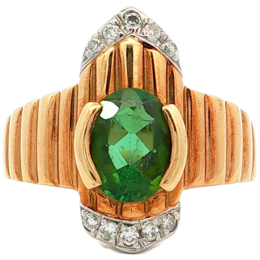 1.27ct 0.09ct JewelryMAKI ジュエリーマキ グリーントルマリン リング 