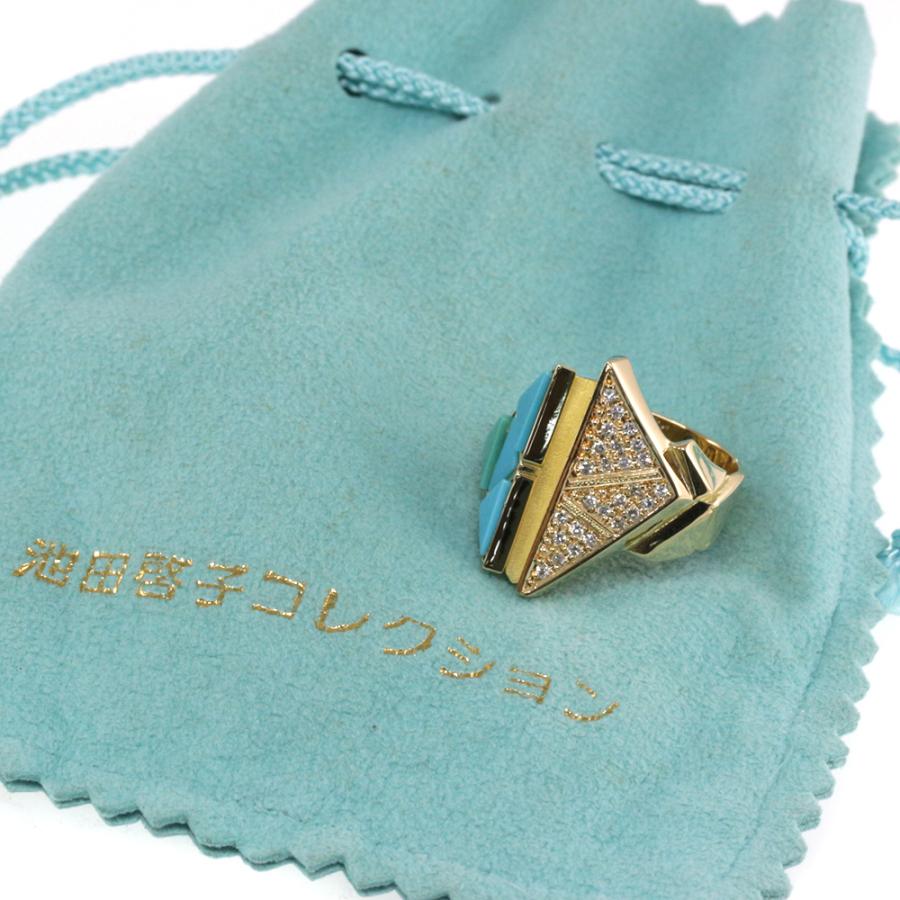 AKコレクション(金澤陏乃・池田啓子) ターコイズ・ダイヤリング・指輪