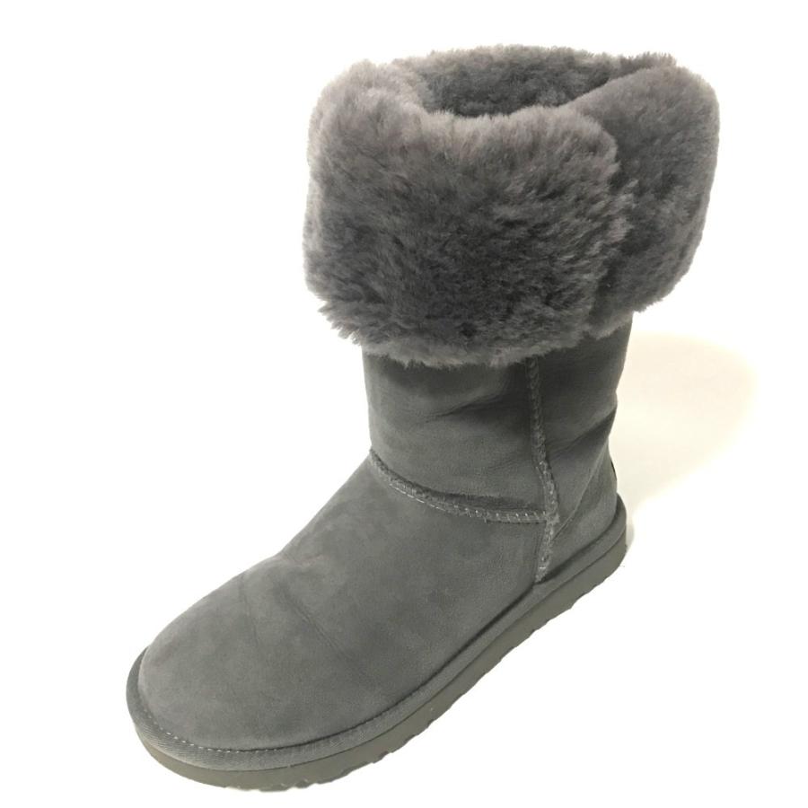 UGG　アグ　CLASSIC TALL　ムートン　ブーツ グレー アグ W CLASSIC TALL・ブーツ靴 クラシックトール/5815w/24cm