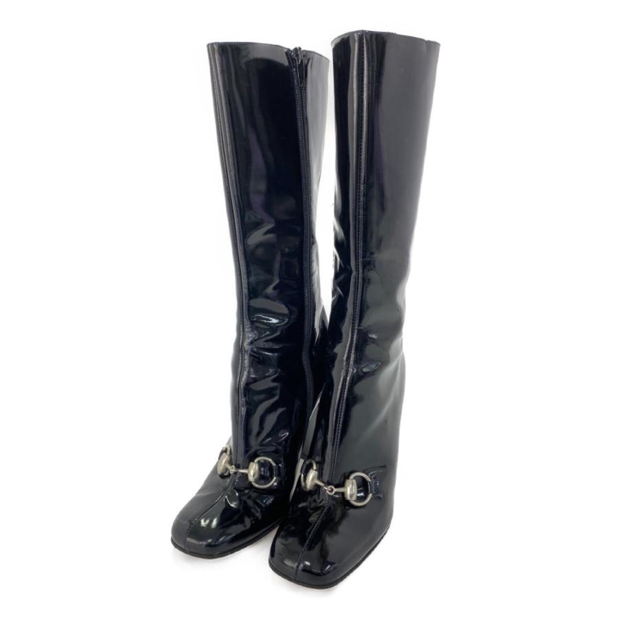 GUCCI黒ローファーシルバー金具361/2ブラック GUCCI黒ローファーシルバー金具361/2ブラック