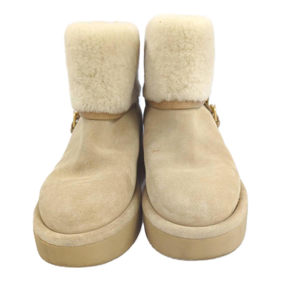 LOUIS VUITTON ルイヴィトン アスペンライン・ムートンブーツ スエード