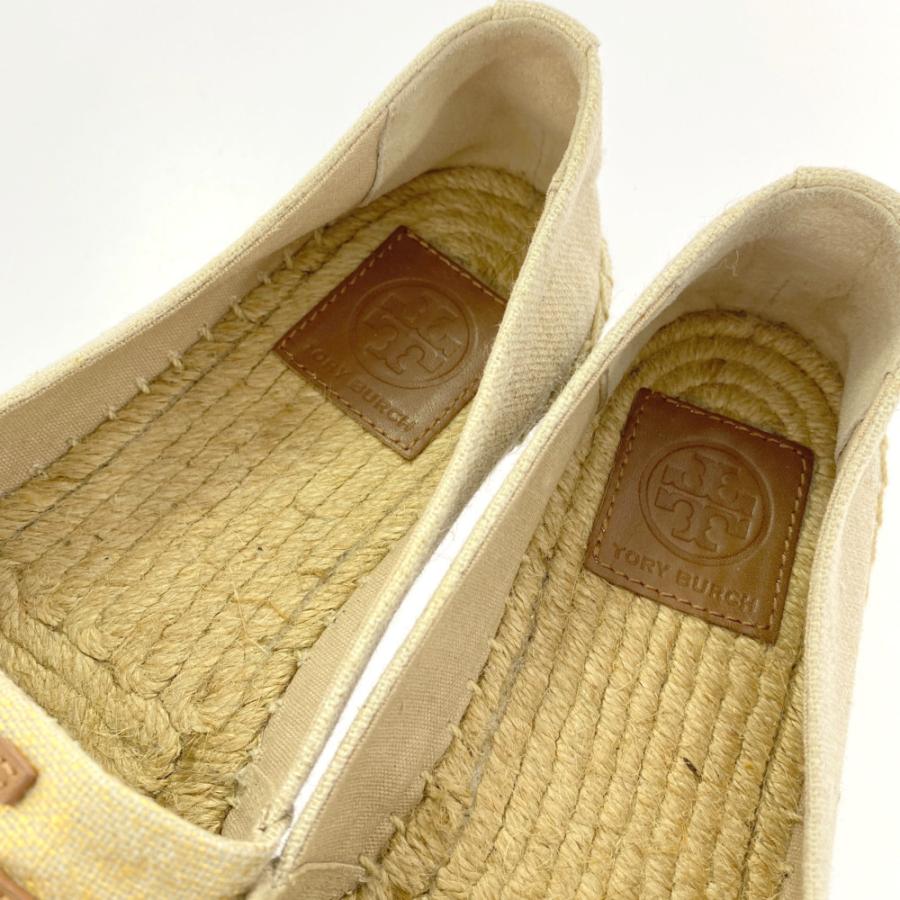 TORY BURCH トリーバーチ エスパドリーユスリッポン靴 ダブルT
