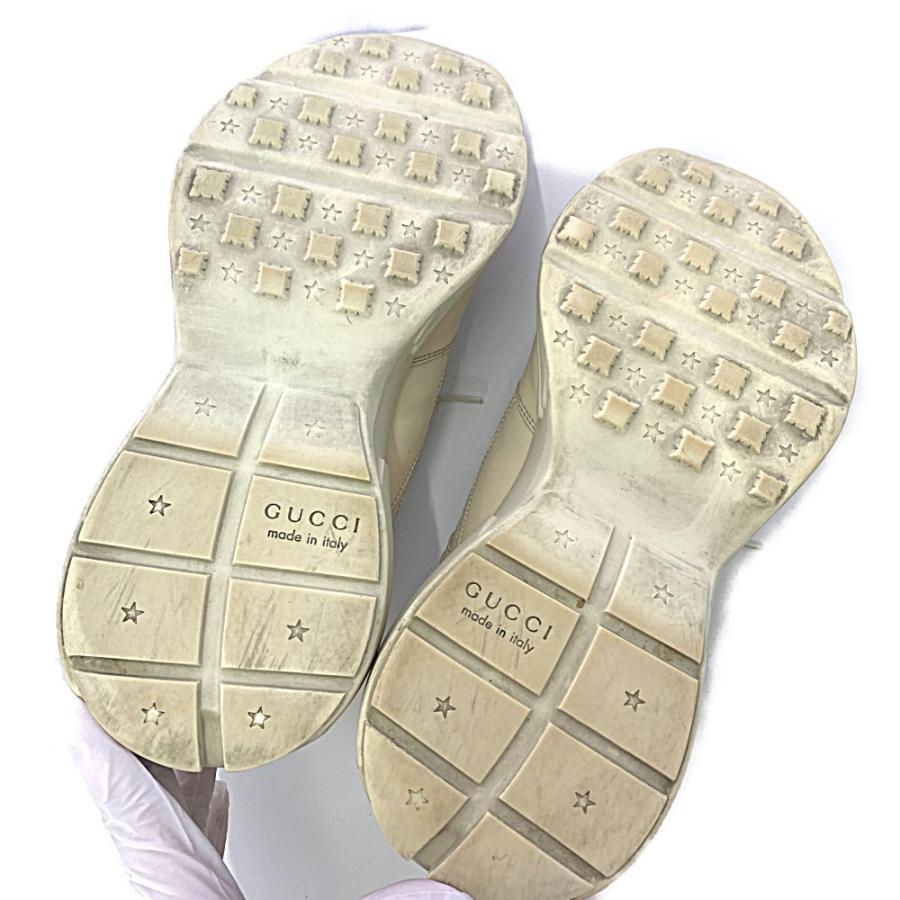 GUCCI（グッチ） ロゴレザーローカットスニーカー 靴/500878/8 1/2