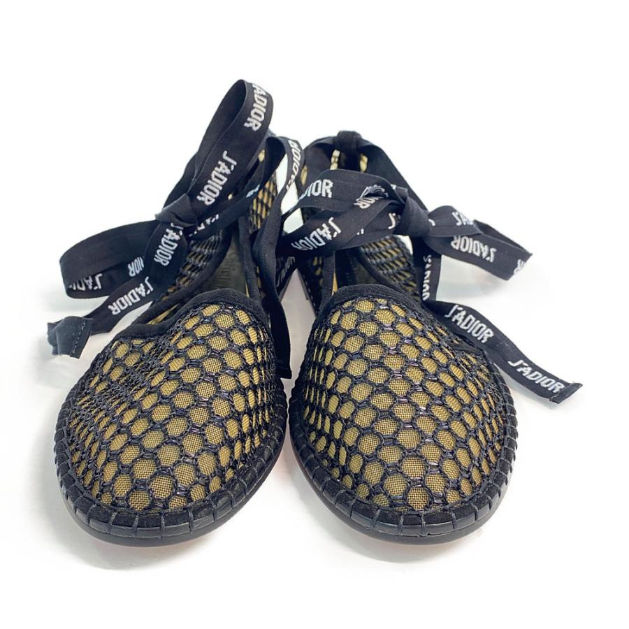 Christian Dior ブラック フラットシューズjadior