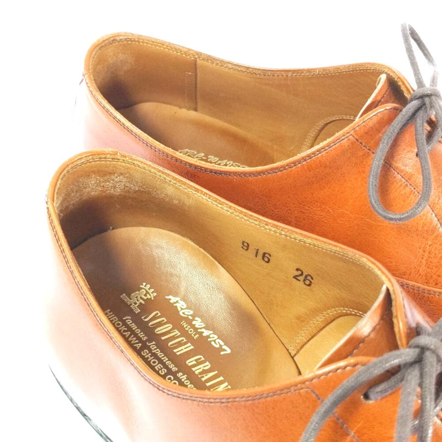 スコッチグレイン（SCOTCH GRAIN） ストレートチップ・レザー 内羽根