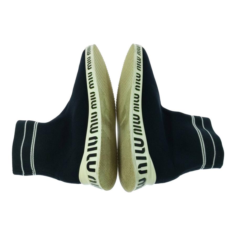 【MITN】miu miu ブラックスニーカー 37 24.5 MITN】miu miu ブラックスニーカー 37 24.5 black-leather-miu-miu