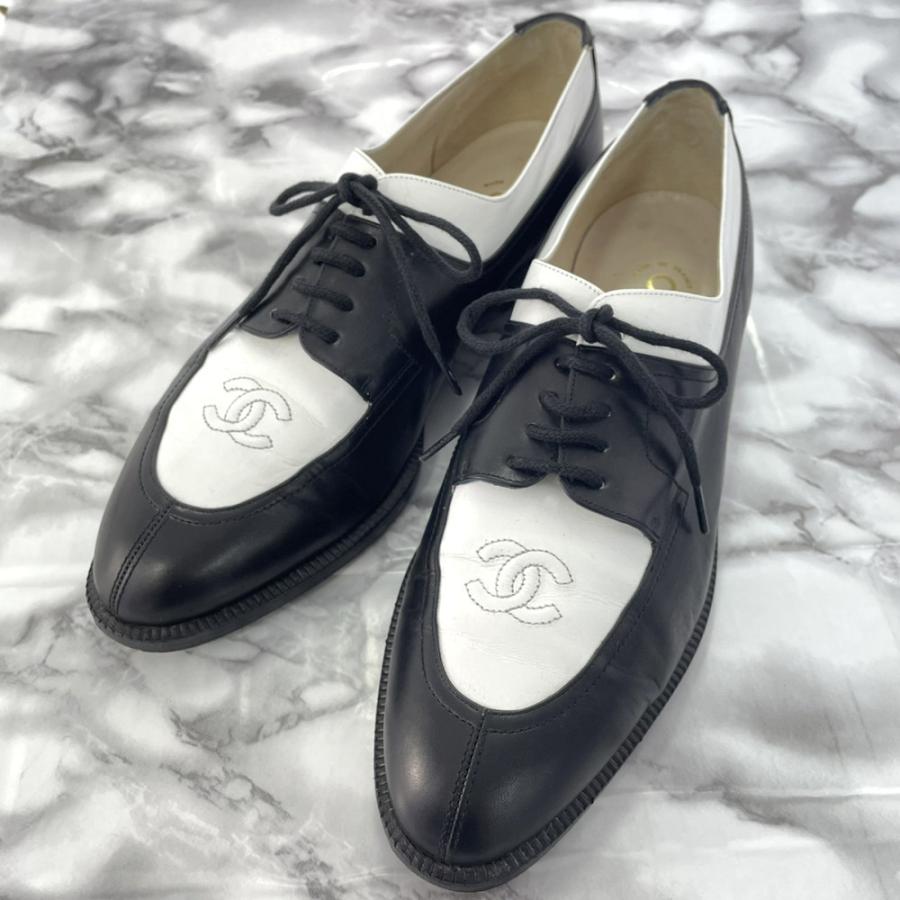CHANEL シャネル ヴィンテージシャネル サドル オックスフォード CHANEL シャネル ヴィンテージシャネル サドル オックスフォード