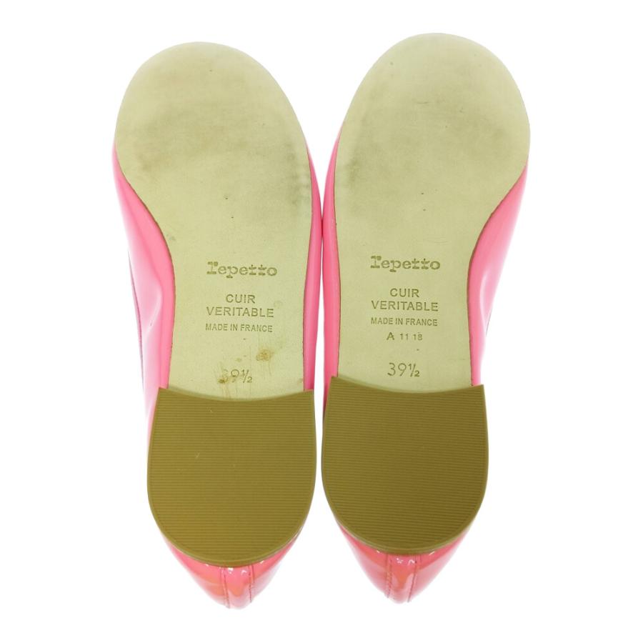 【極美品】 repetto レペット バレエシューズ フラット リボン エナメル 極美品】 repetto レペット バレエシューズ フラット リボン