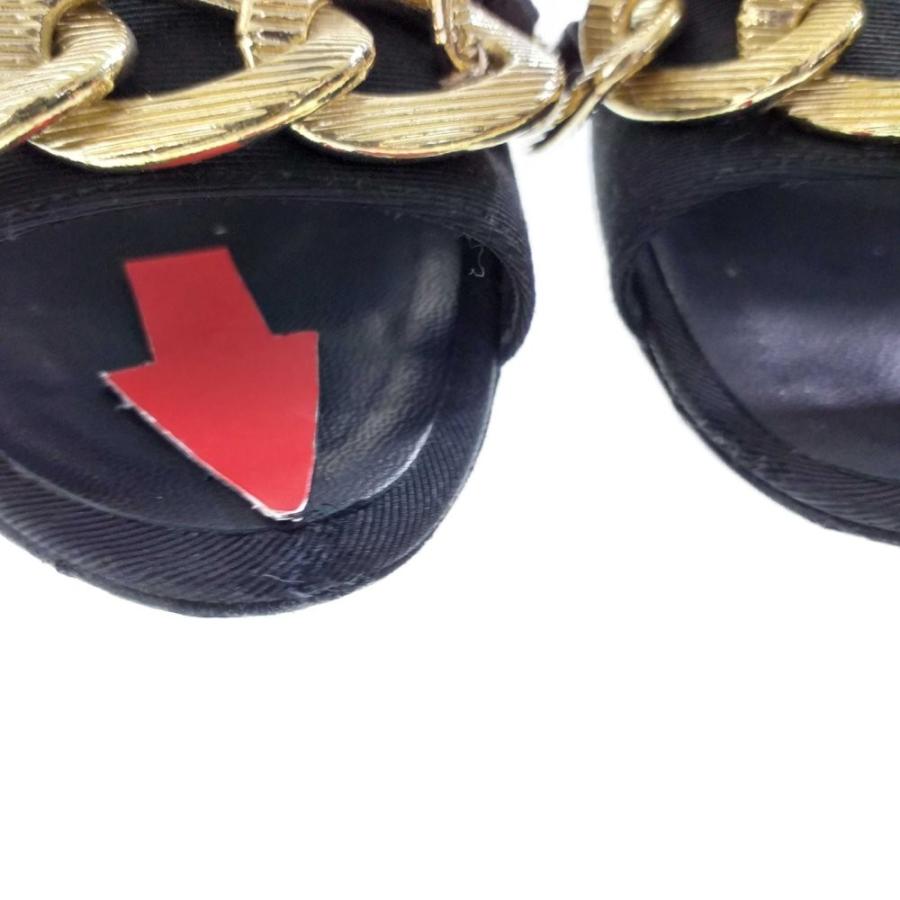 CHANEL シャネル オープントゥ・オープントゥ・キルティングチェーン