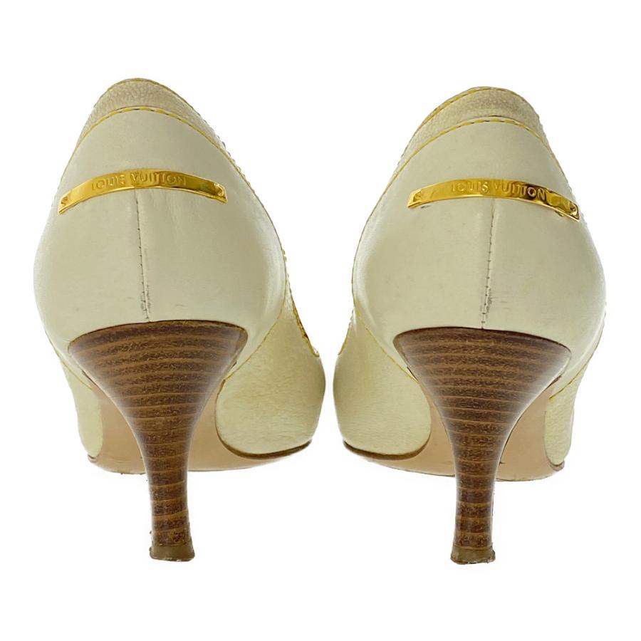 ルイヴィトン　オフホワイト　パンプス ルイヴィトンオフホワイトパンプス
