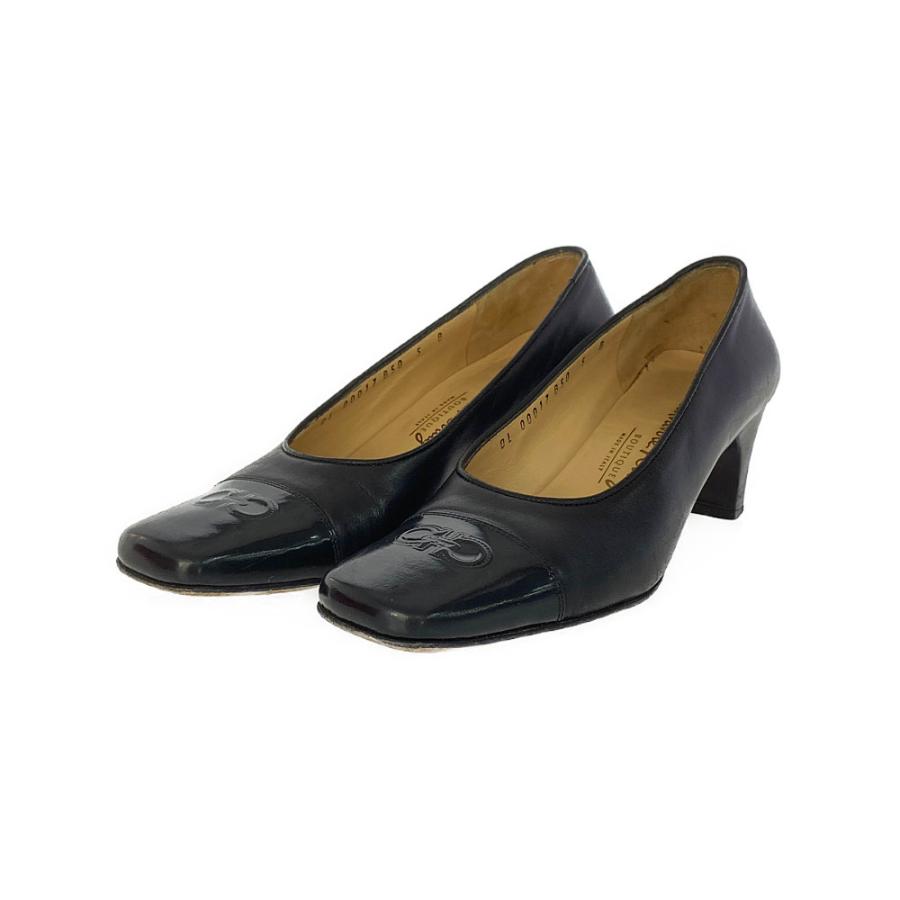 フェラガモ ガンチーニ23cm相当 パンプス ブラック レザー