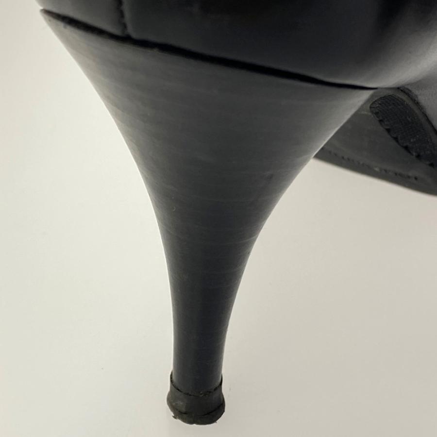 ルイヴィトン チャーム・オープントゥ パンプス 靴/361/2M/ブラック