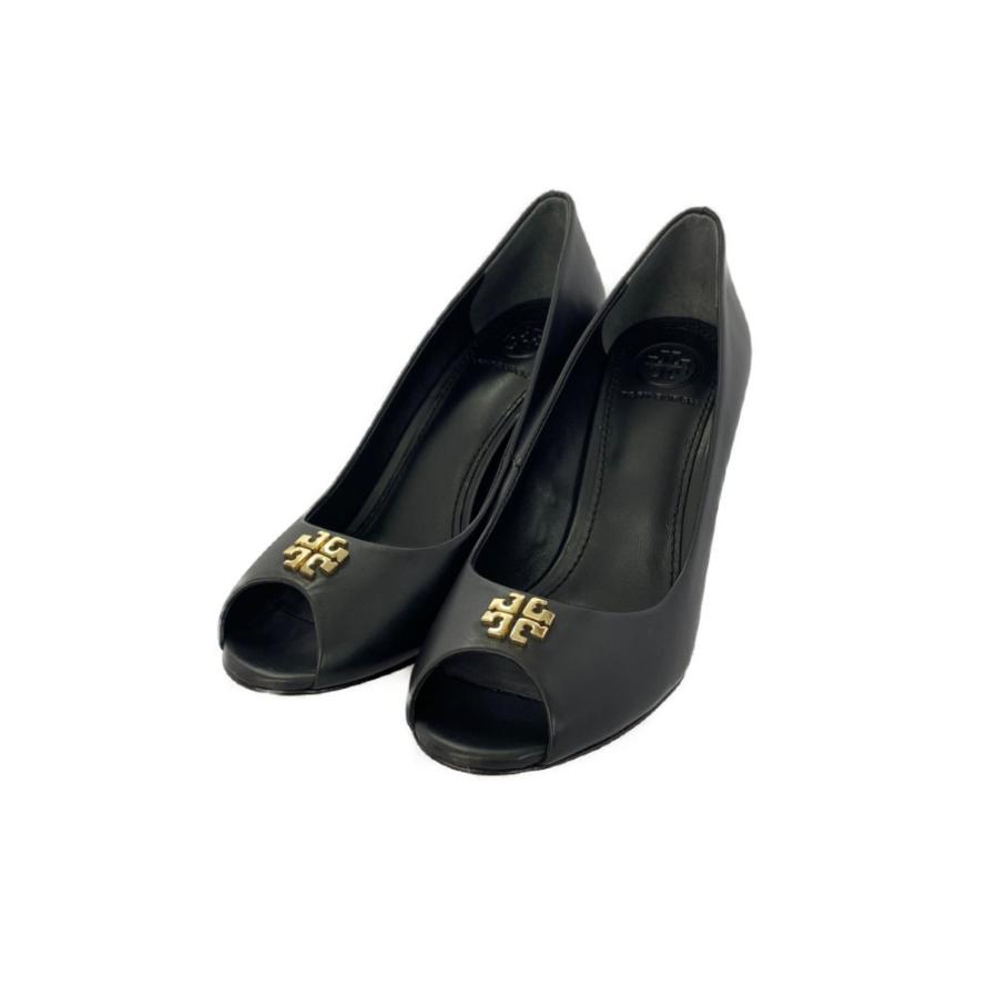 TORY BURCH トリーバーチ ウェッジソール ロゴ レザー パンプス TORY BURCH トリーバーチ ウェッジソール ロゴ レザー パンプス