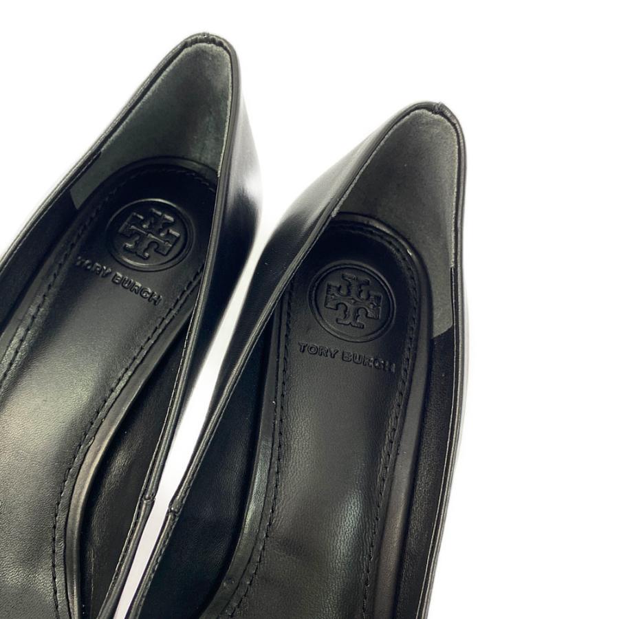 TORY BURCH トリーバーチ ウェッジソール ロゴ レザー パンプス TORY BURCH トリーバーチ ウェッジソール ロゴ レザー パンプス