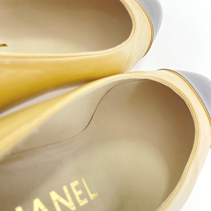 CHANEL（シャネル） レザー バイカラー・パンプス靴/A01373/371/2