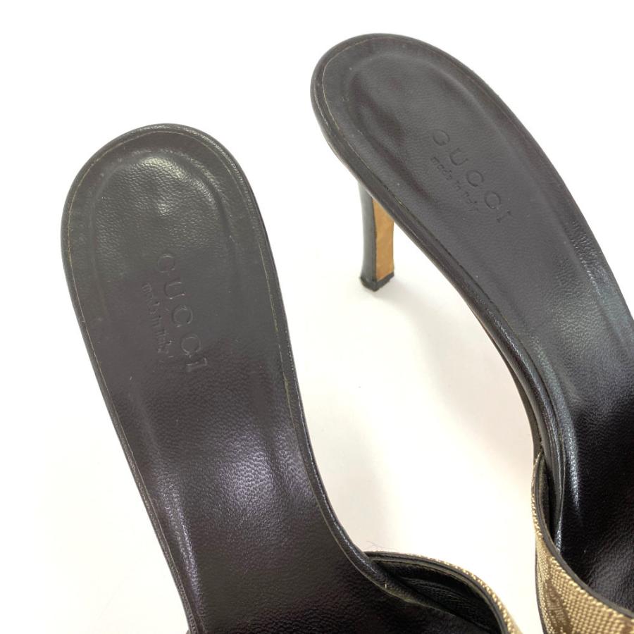 GUCCI GGキャンバスパンプスミュール 35 2/1 GUCCI GGキャンバスパンプスミュール 35 2/1