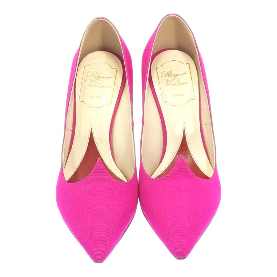 ロジェヴィヴィエ　ピンク×赤　ビビットカラーのフラットシューズ ロジェヴィヴィエ ピンク×赤 ビビットカラーのフラットシューズ