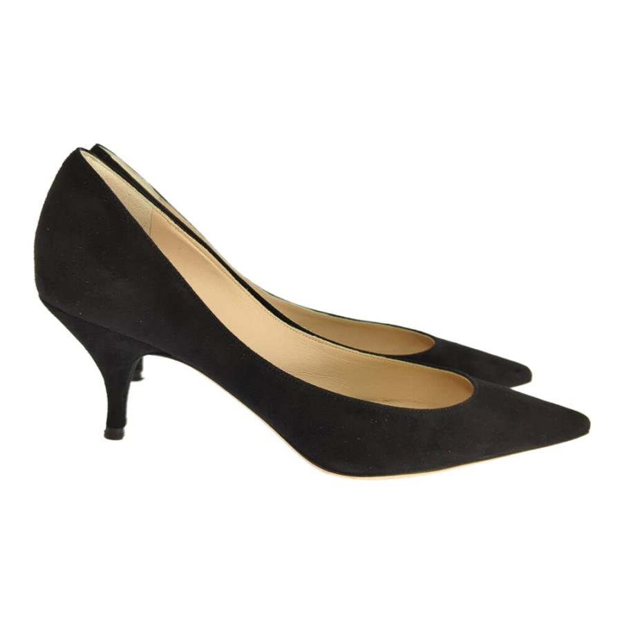 NINA RICCI ブラック ヒール 37 NINA RICCI ニナリッチ スエード パンプス 靴/NR25020/37 1/2