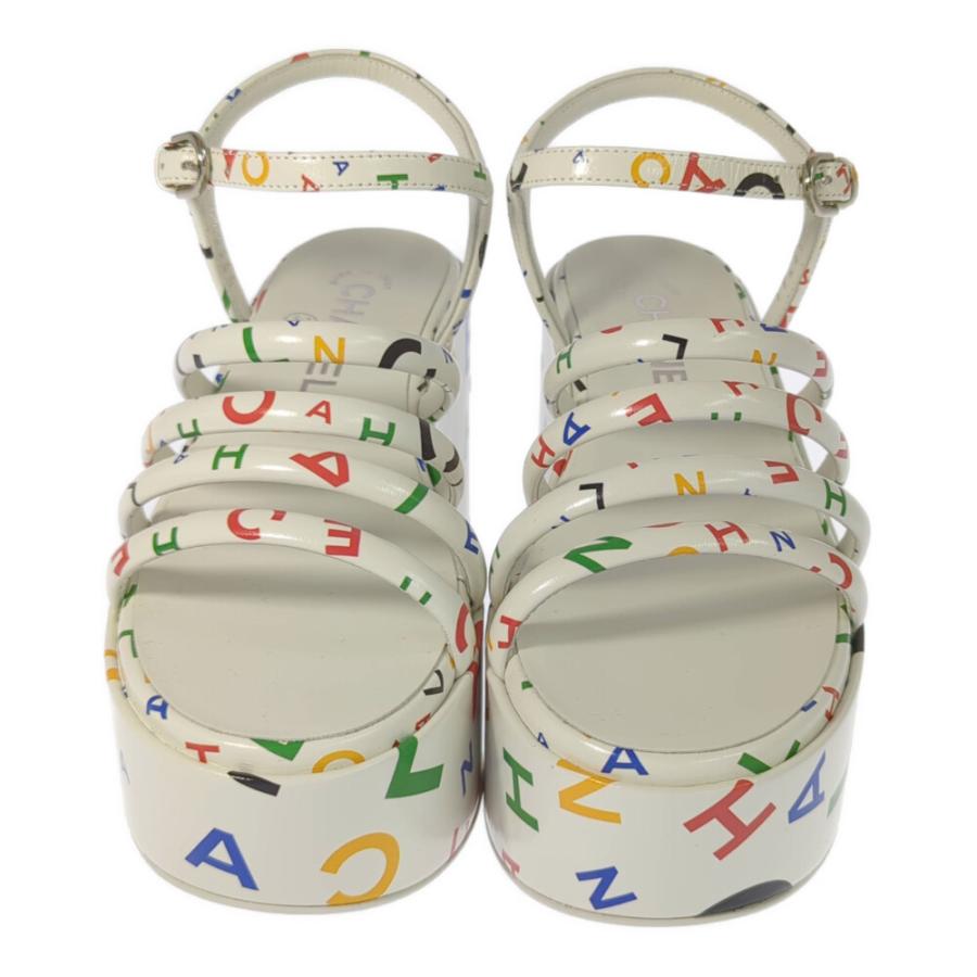 CHANEL（シャネル） 2024ss ロゴパターン・レザー アンクルストラップ