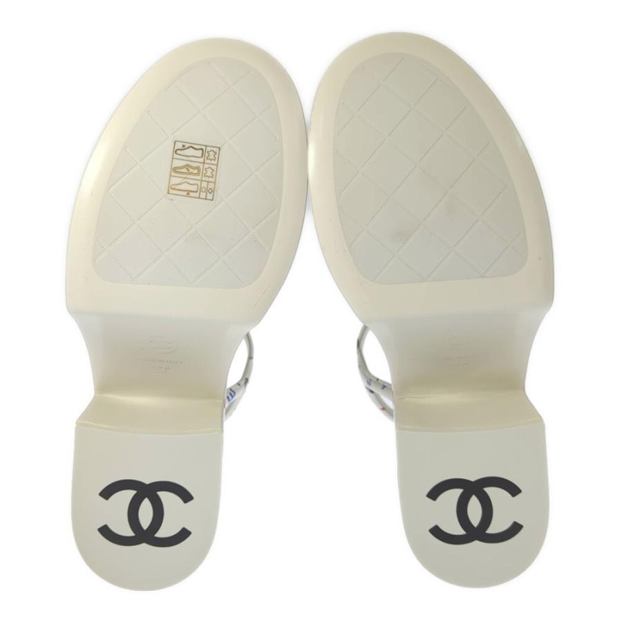 CHANEL（シャネル） 2024ss ロゴパターン・レザー アンクルストラップ