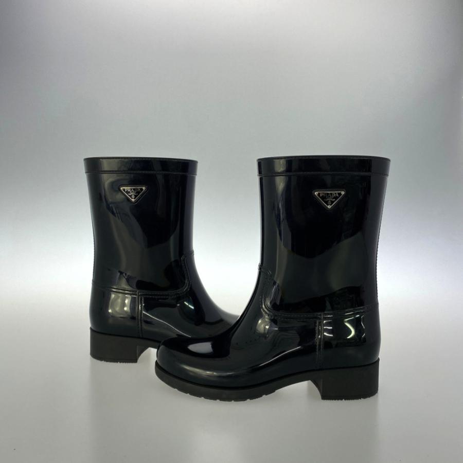 PRADA プラダ トライアングルロゴレインブーツ 靴/3U5619/38