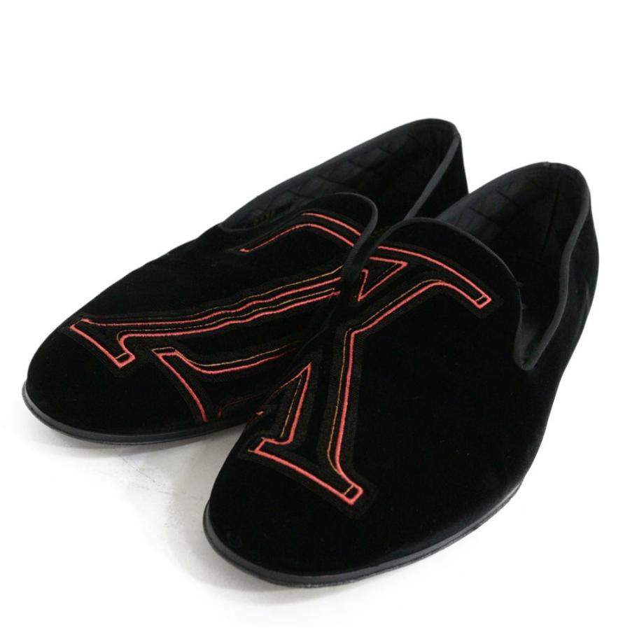 ルイヴィトン オートュイユ・ライン ローファー・靴/1A49WS/5 1/2M(25.0-25.5cm相当)/ブラック×オレンジ系/LOUIS VUITTON/216365 |  | 02