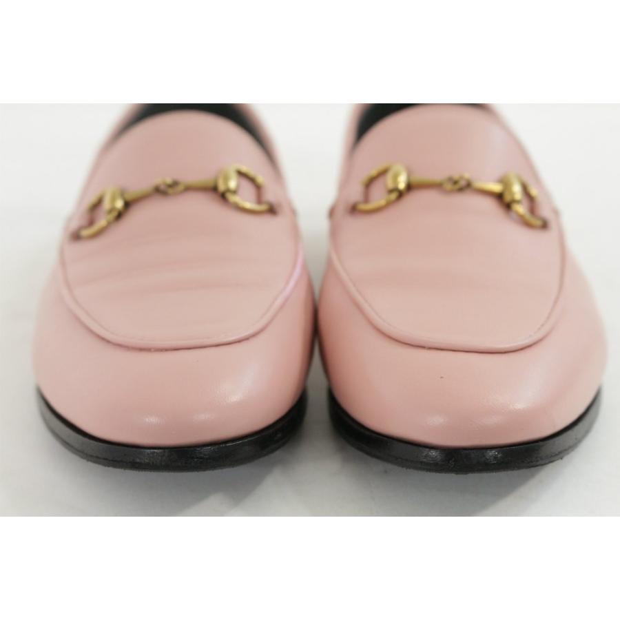 18SS グッチ レザー ホースビット・ローファー靴/414998/35 1/2/ピンク×ゴールド/GUCCI 翌日配送可/217069 | GUCCI | 05