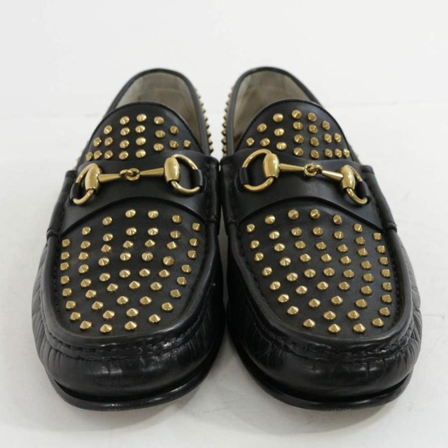 グッチ 1953 60周年 ホースビット スタッズ ローファー靴/8(27cm相当)/ブラック×ゴールド/RF4/219849 | GUCCI | 03