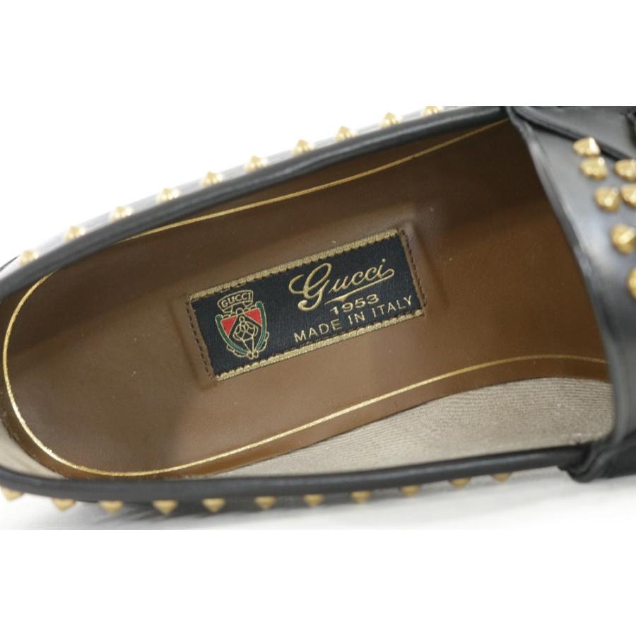 グッチ 1953 60周年 ホースビット スタッズ ローファー靴/8(27cm相当)/ブラック×ゴールド/RF4/219849 | GUCCI | 08