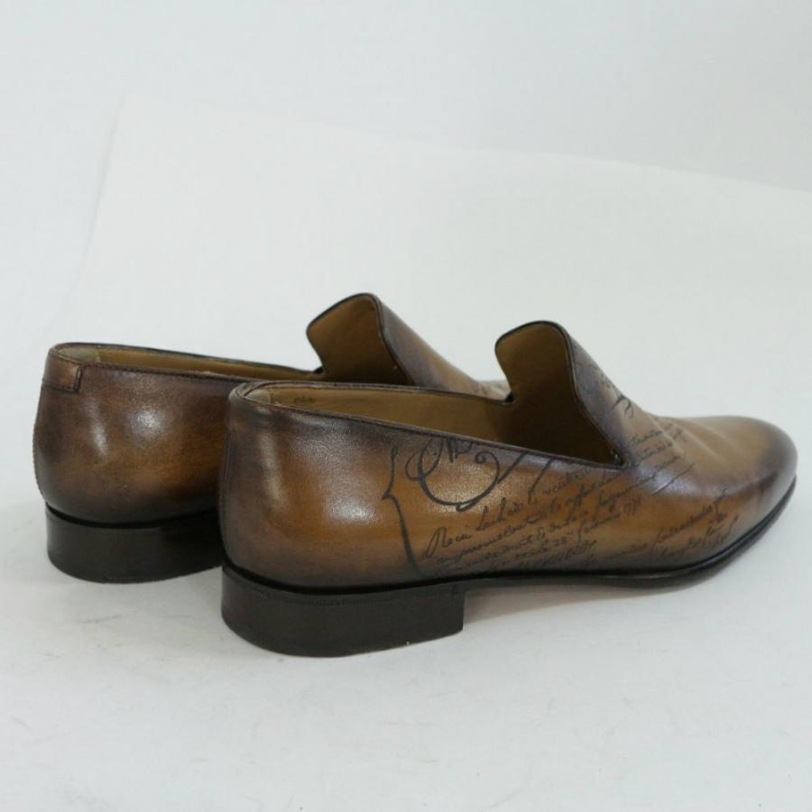 ベルルッティ ローファー靴 カリグラフィ/10/ブラウン/Berluti 翌日