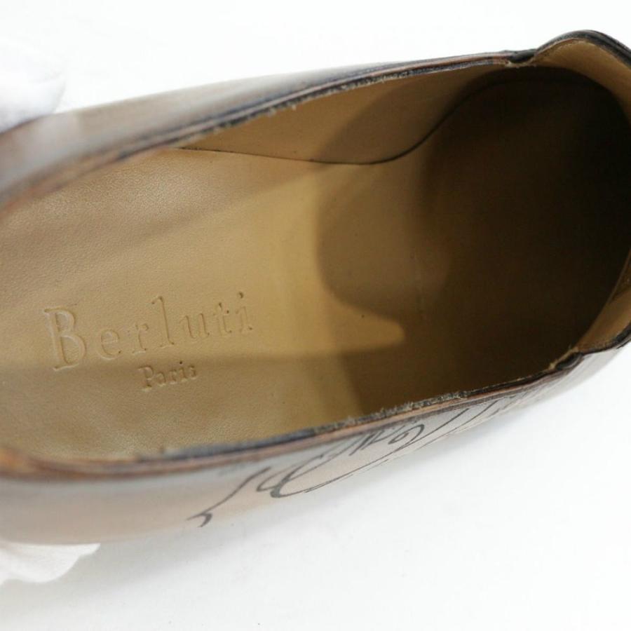 ベルルッティ ローファー靴 カリグラフィ/10/ブラウン/Berluti 翌日