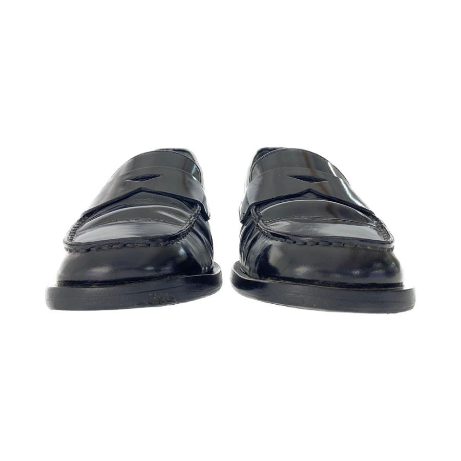 PRADA プラダ スクエアトゥ・レザーコインローファー 靴/37 PRADA プラダ スクエアトゥ・レザーコインローファー 靴/37
