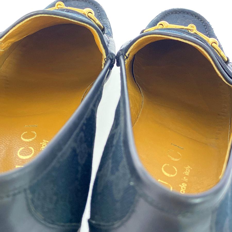 正規品　GUCCI ブラック　GG柄　キャンバス　メンズ　ローファー 正規品 GUCCI ブラック GG柄 キャンバス メンズ ローファー 楽天