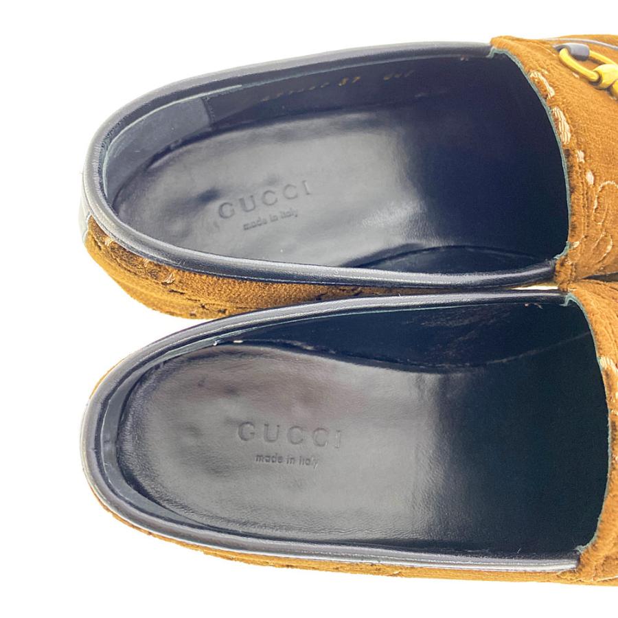 GUCCI グッチ ホースビット ローファー靴 GGベルベット/431467 9JT20