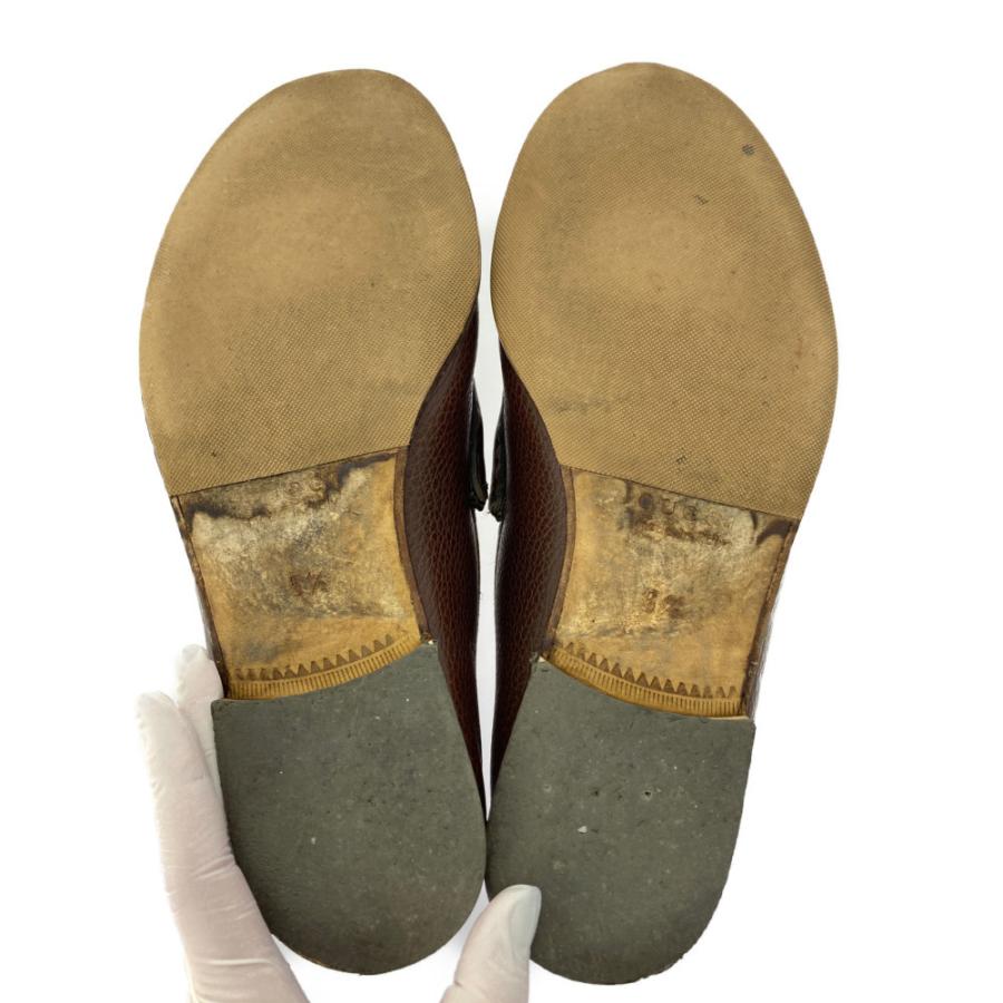 グッチ　ホースビット　ローファー　レザー　ブラウン　42.5 GUCCI グッチ レザー ホースビット・シューズ ローファー 靴/367762/51