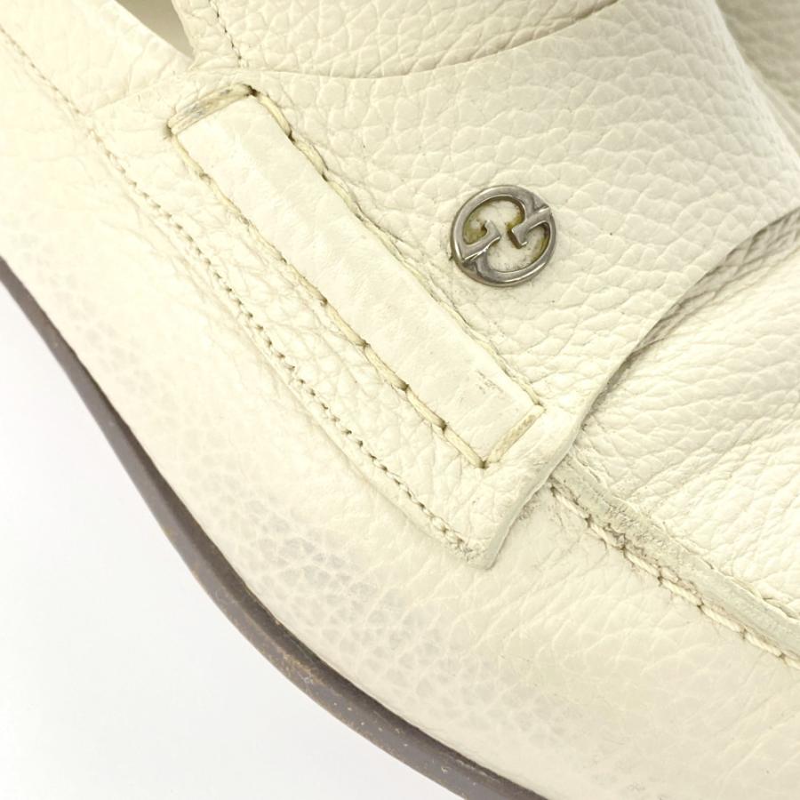 GUCCI ホワイト ローファー グッチ ホースビット 1953〕ウィメンズ ローファー ・ホワイト レザー