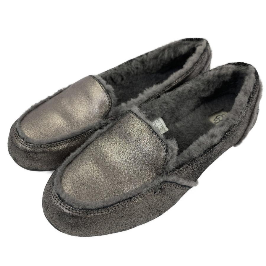 UGG シルバー ローファー アグ ローファー靴/1096458/JAPAN 25 cm/シルバー/UGG 翌日配送
