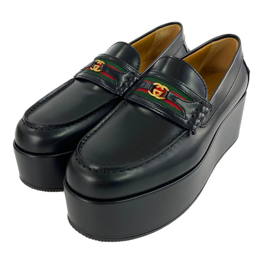 GUCCI グッチ シェリーライン・ラウンドトゥ プラットフォーム GUCCI グッチ シェリーライン・ラウンドトゥ プラットフォーム