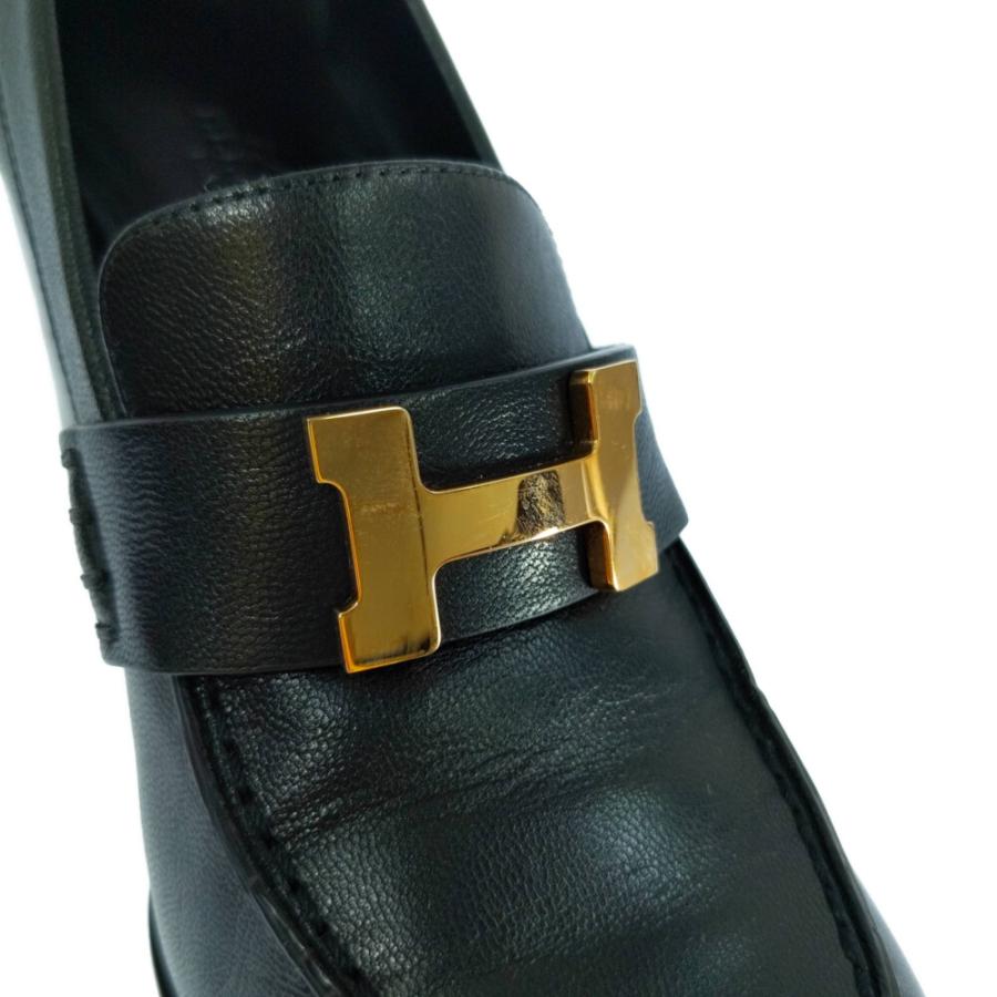 HERMES エルメス モカシンパリ・Hロゴ ゴールド金具 ローファー HERMES エルメス モカシンパリ・Hロゴ ゴールド金具 ローファー