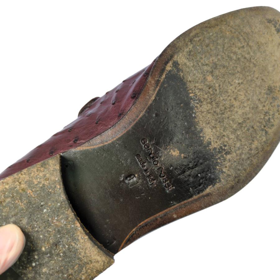 sergio rossi セルジオロッシ レザー スリッポン ローファー靴/8/ボルドー系/翌日配送可/b250902/589396 | Sergio rossi | 09