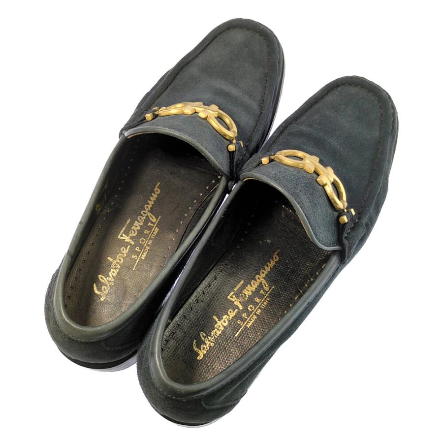 (限定値下げ) Salvatore Ferragamo サルヴァトーレフェラガモ スウェードレザー ガンチーニ金具 ローファー靴/ST/07267/1D/US6/b251018/594235 |  | 07