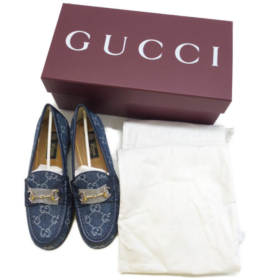 (ラスト1点) GUCCI グッチ GGキャンバス ホースビット 1953 デニム ローファー靴/815526/36/ブルー/翌日配送可/b251111/595995 | GUCCI | 08