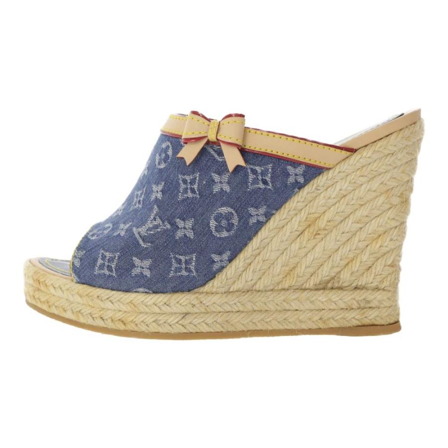 いいスタイル ルイヴィトン モノグラム・デニム ウェッジソール・サンダル靴 ミュール エスパドリーユ/36/LOUIS VUITTON/RF2/b190525/291715, WUTTY & Co. 751cb320