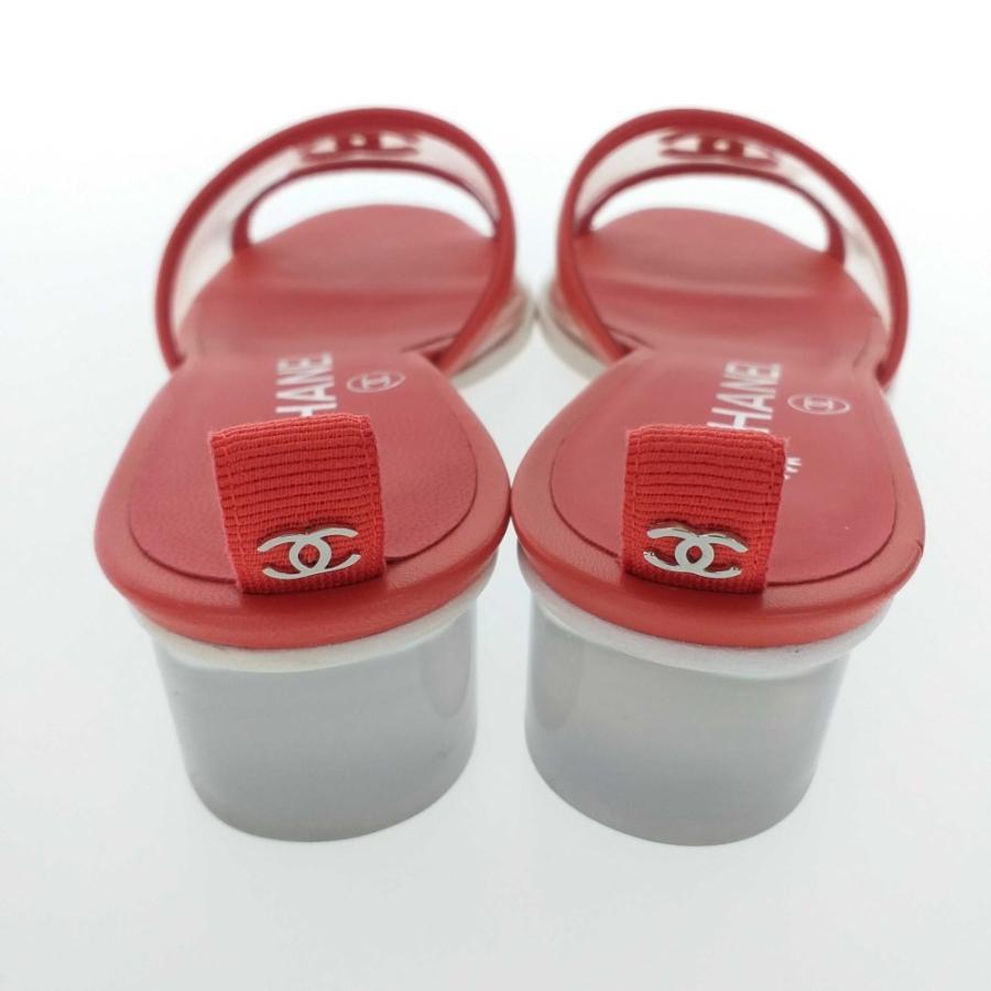 CHANEL ミュール　サンダル　35 1/2 厚底で美脚◇チェーンが可愛い♪】CHANEL サンダル マトラッセ (CHANEL