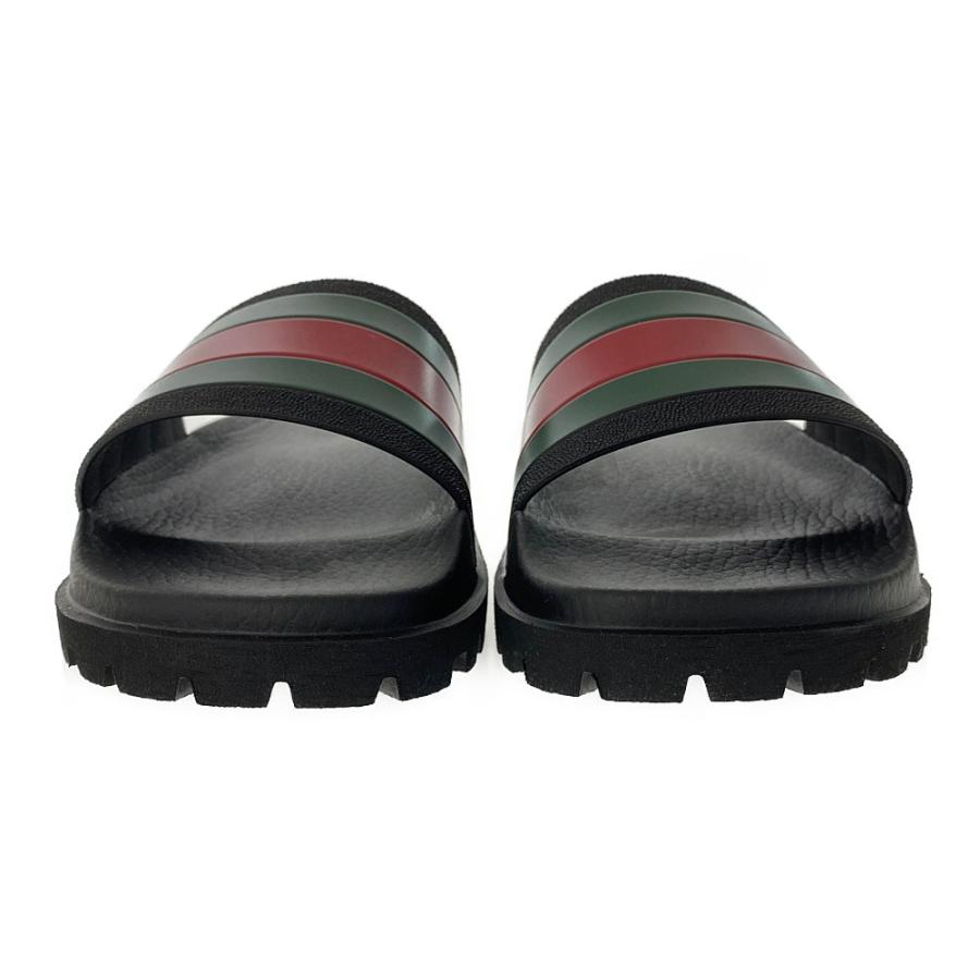 GUCCI（グッチ） ウェブライン・ラバーメンズ スライドサンダル 靴